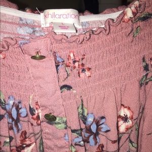 Flowy off shoulder crop top